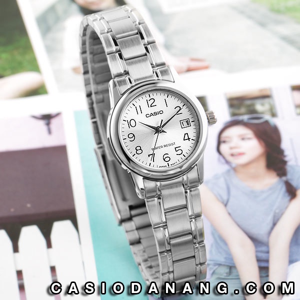 Đồng hồ nữ dây kim loại Casio chính hãng Anh Khuê LTP-V002D-7BUDF (25mm)