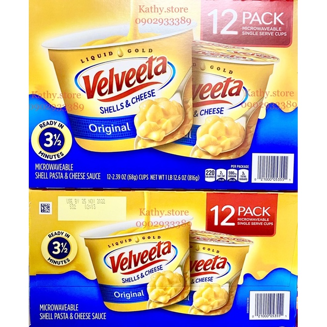 Nui phô mai sò Velveeta Shells & Cheese 68g