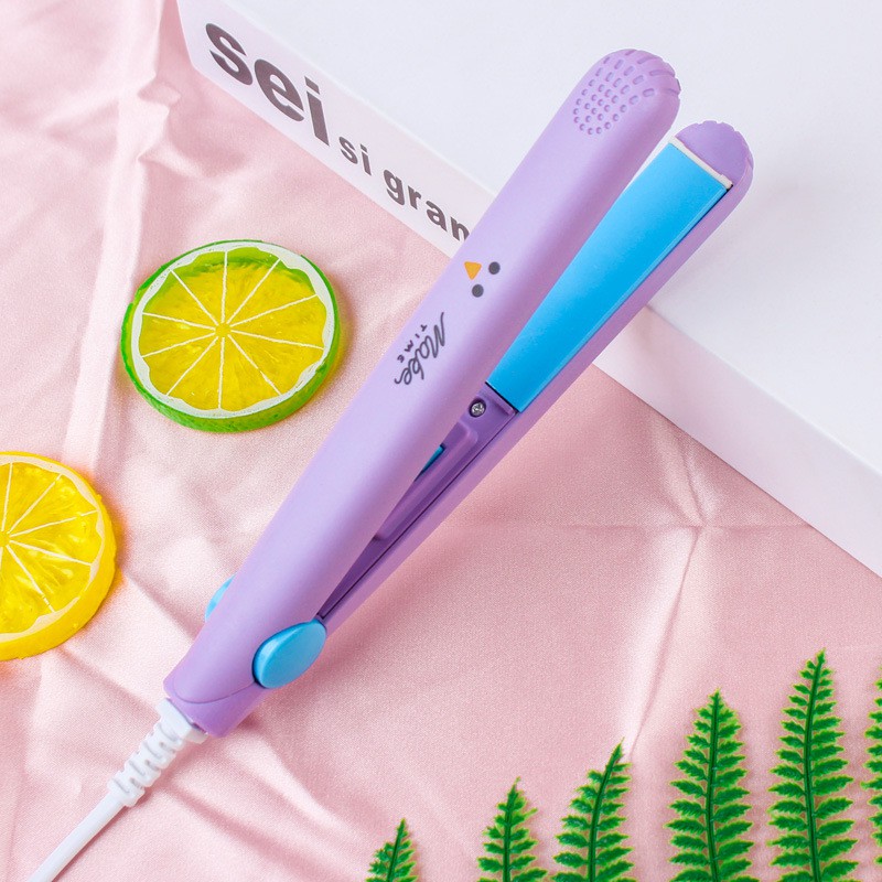 Máy uốn tóc, duỗi tóc, kẹp thẳng, ép tóc, uốn cúp xoăn lọn đa năng mini dễ thương - Hoạt tiết xinh xắn