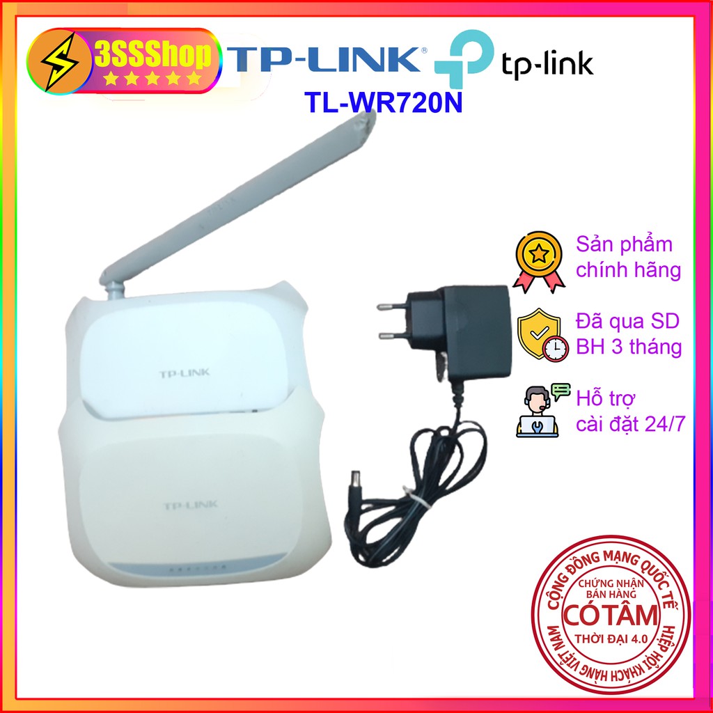 Bộ phát WiFi TPLink WR720N hàng chính hãng đã qua sử dụng