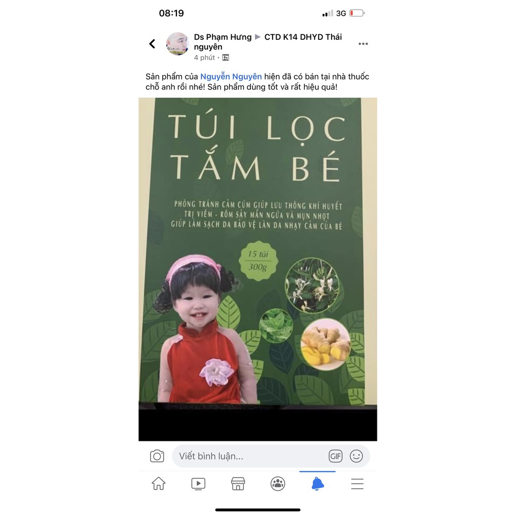Set 15 túi lọc thảo dược Nguyễn Nguyên tắm bé sơ sinh , trẻ nhỏ với nguyên liệu từ thiên nhiên