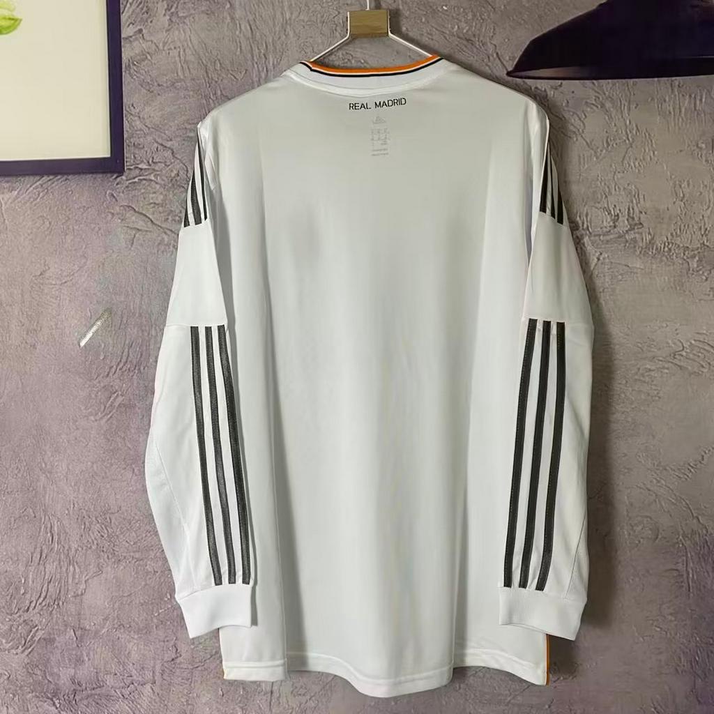 Real-- Ma--drid Home 13/14  dài tay áo bóng đá tops S-2XL * Chất lượng cao *T-shirt