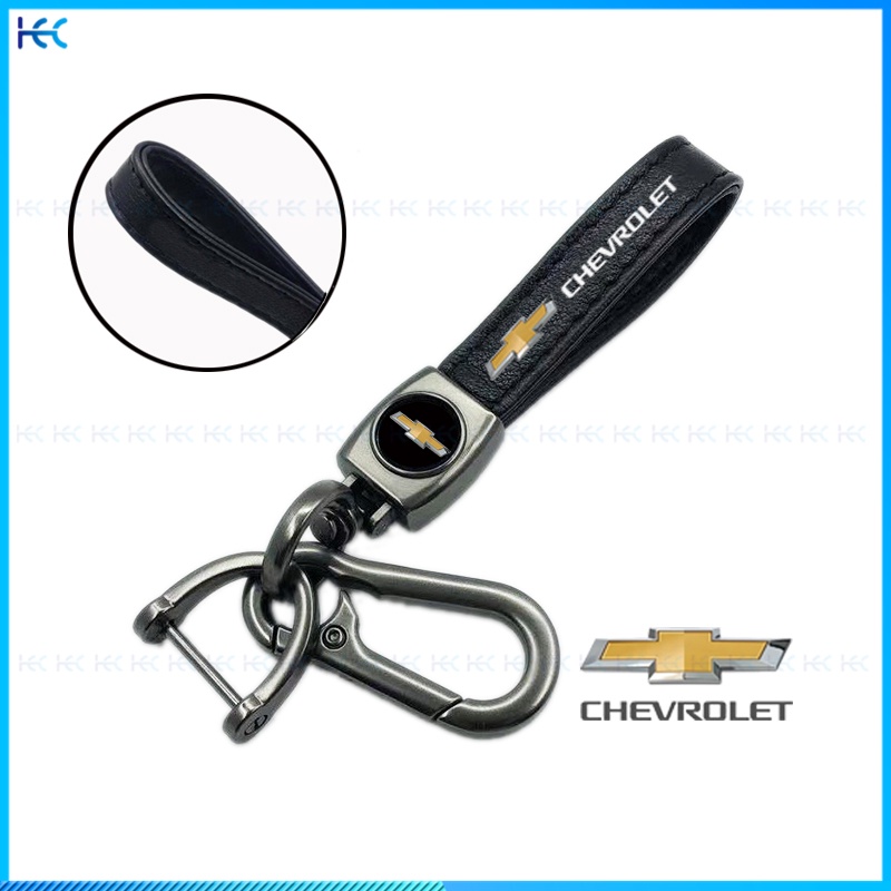 Móc Khóa Động Cơ Bằng Da Có logo Cho Chevrolet