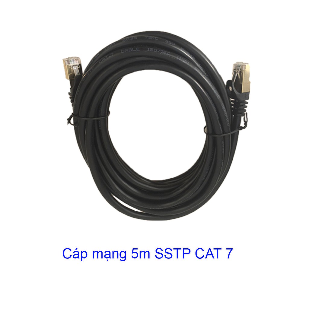 Cáp mạng SSTP CAT7 5m KingMaster KC703 tốc độ lên đến 10.2Gbps 600Mhz - Hãng phân phối