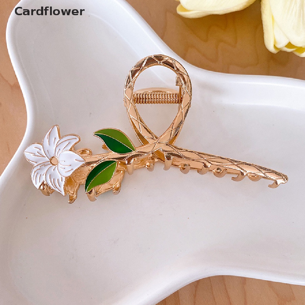 Kẹp Tóc Càng Cua Đính Hoa Lily Sang Trọng
