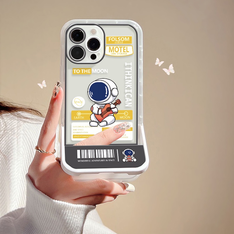 Ốp Điện Thoại TPU Mềm Trong Suốt Chống Sốc In Hình Phi Hành Gia Dễ Thương Cho IPhone 13 12 11 Pro MAX 8 7 6s Plus X XR XS MAX SE 2020 6