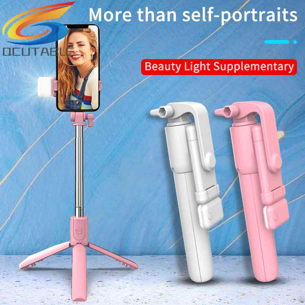 Gậy Tự Sướng Bluetooth Có Thể Gấp Gọn Kèm Đèn Led