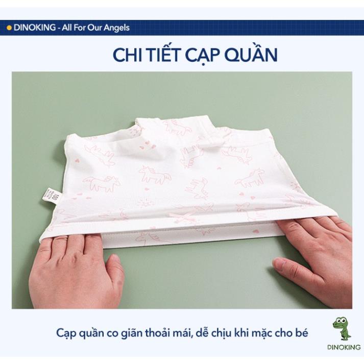 Quần chip bé gái DINOKING Combo 3 chiếc Quần lót đùi trẻ em cotton cao cấp mềm mại bảo vệ vùng kín QC02