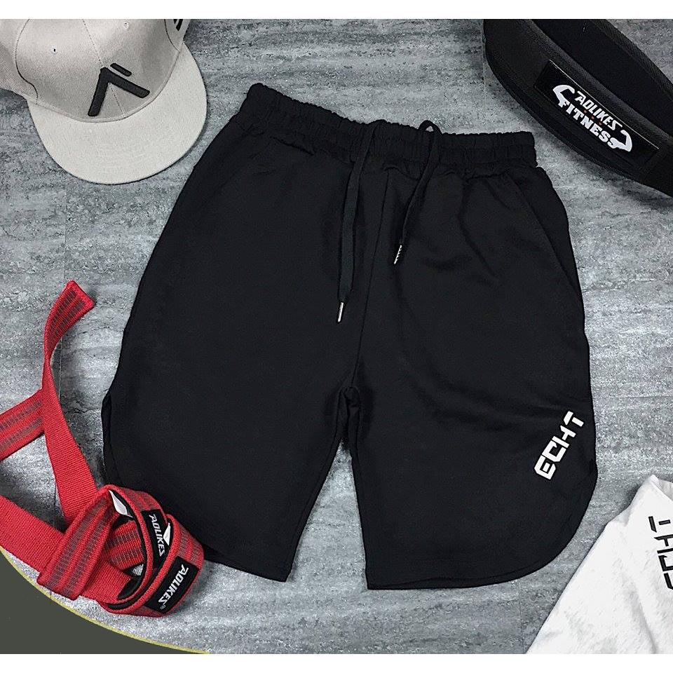Quần Short tập gym Thể thao ECHT V4 co dãn rất tốt, giúp bạn vận động thoải mái khi tập gym, chơi thể thao