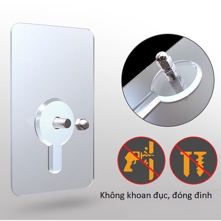 Miếng Dán Tường Ốc Vít Cường Lực Giúp Gắn Kệ Không Cần Khoan Tường Đa Năng