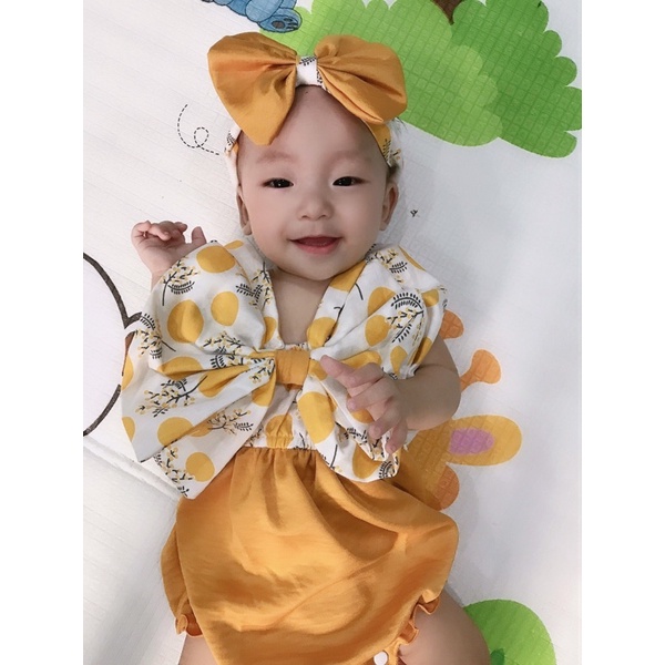 Body Nơ Đôi Xinh Xắn Cho Bé Yêu (3kg - 12kg)