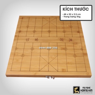 Bàn cờ gỗ trúc gấp