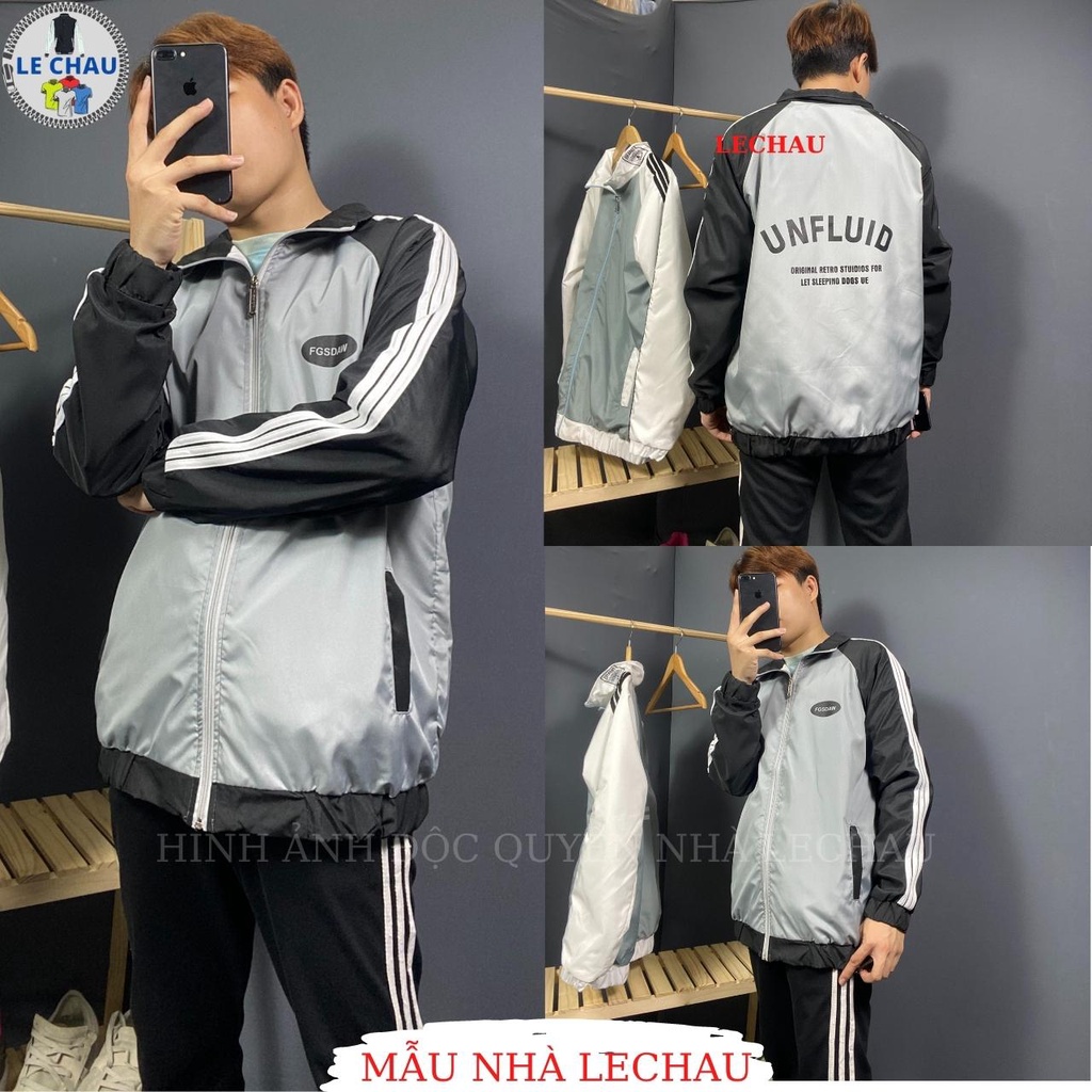 Áo khoác dù unisex form rộng in hình NGÔI SAO AKD42 LECHAU jacket nam nữ giá rẻ xịn xò ulzzang hottrend