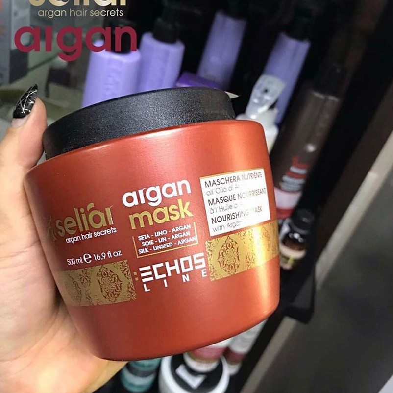 Mặt nạ phục hồi tóc hư tổn Echosline Argan Mask 500ml