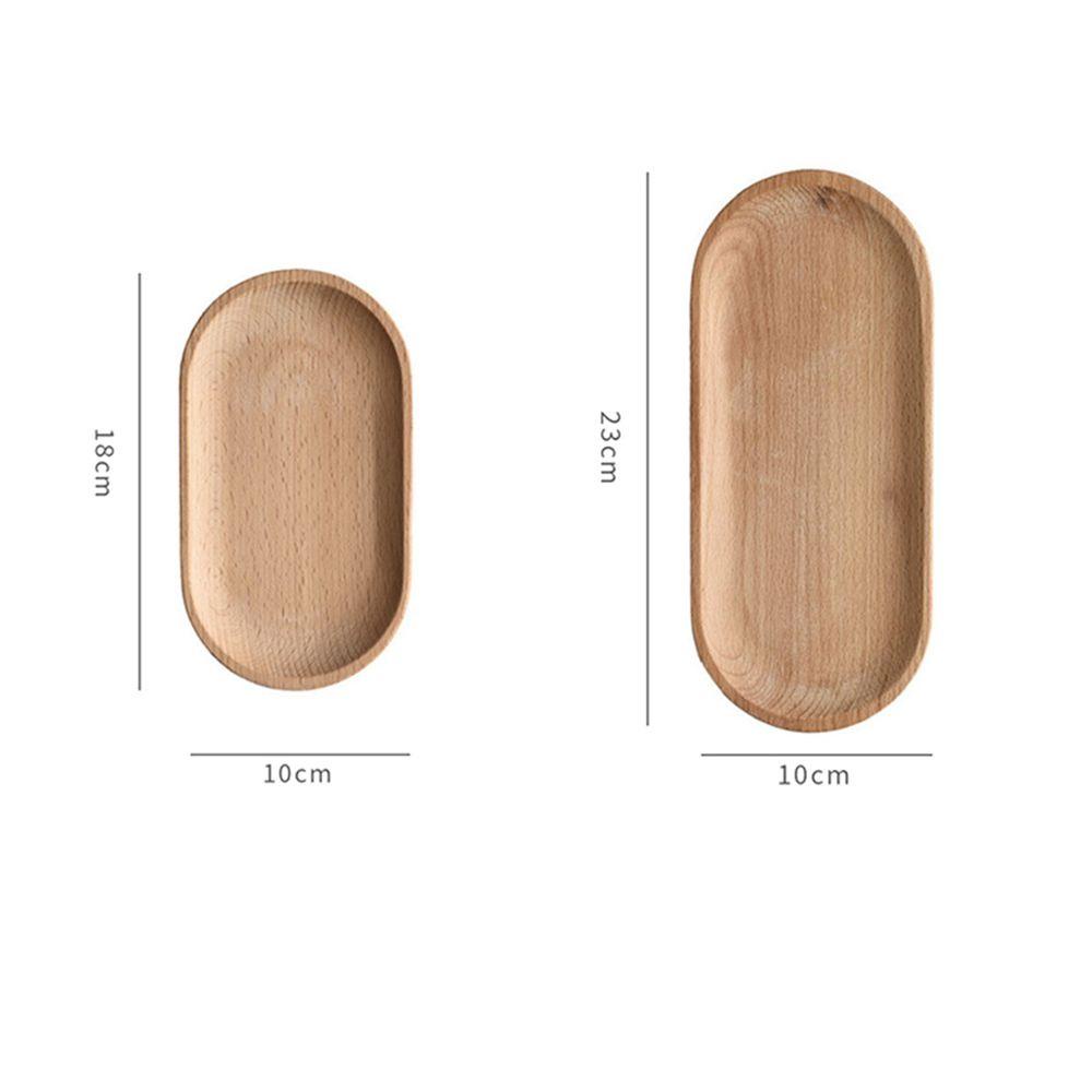 Khay Đựng Đồ Ăn Vặt Hình Oval Màu Trơn Tự Nhiên Cho Phòng Tắm