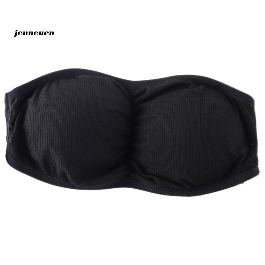 Áo Bra Thể Thao Không Dây Màu Trơn Có Đệm Mút Gợi Cảm Cho Nữ