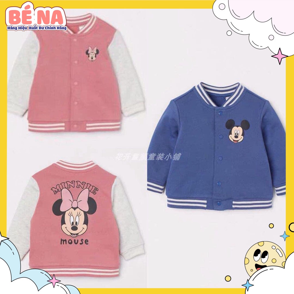 [Xuất dư xịn] Áo bomber nỉ H.M mickey