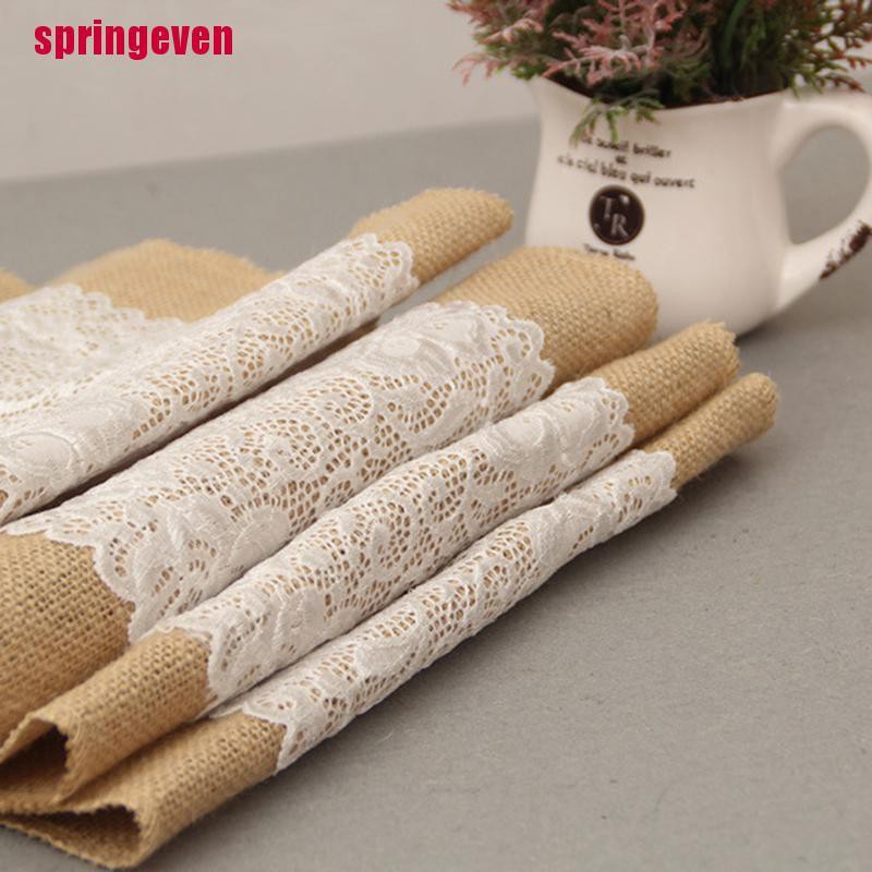 Khăn TrảI BàN VảI Bố HọA TiếT Ren Sang TrọNg 30x180cm