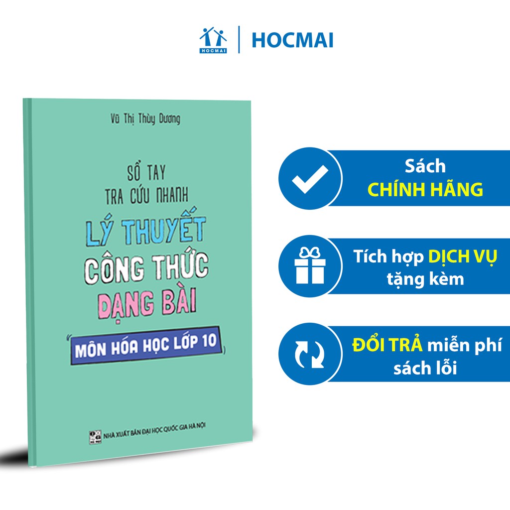 Sách - Sổ tay tra cứu nhanh lý thuyết công thức dạng bài môn Hóa học lớp 10