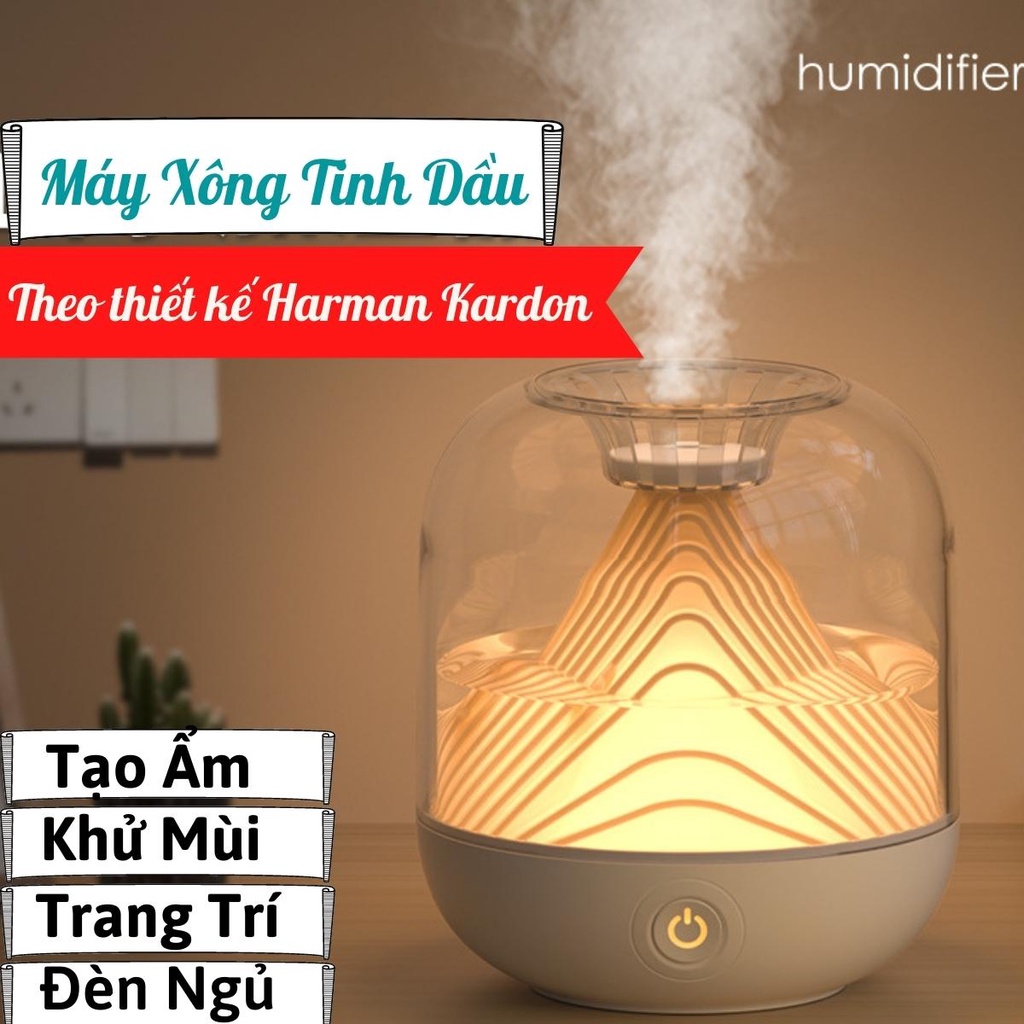 Máy Xông Tinh Dầu Phòng Ngủ Harman Kardon [Khử Mùi - Đuổi Muỗi] Máy Khuếch Tán Tinh Dầu Và Tạo Ẩm Không Khí Phòng Ngủ