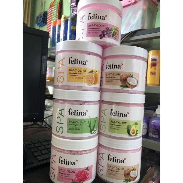 Muối tắm spa Felina hương các loại