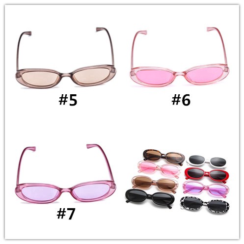 Kính râm gọng hình b bầu dục thời trang cổ điển