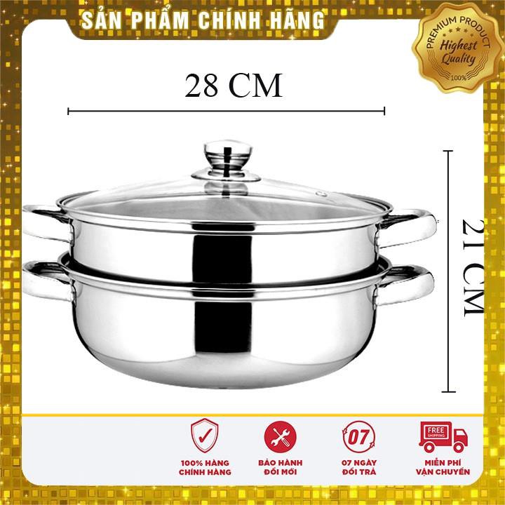 [HÀNG HOT] NỒI HẤP 2 TẦNG INOX DÀY DẶN MAGIC HOME