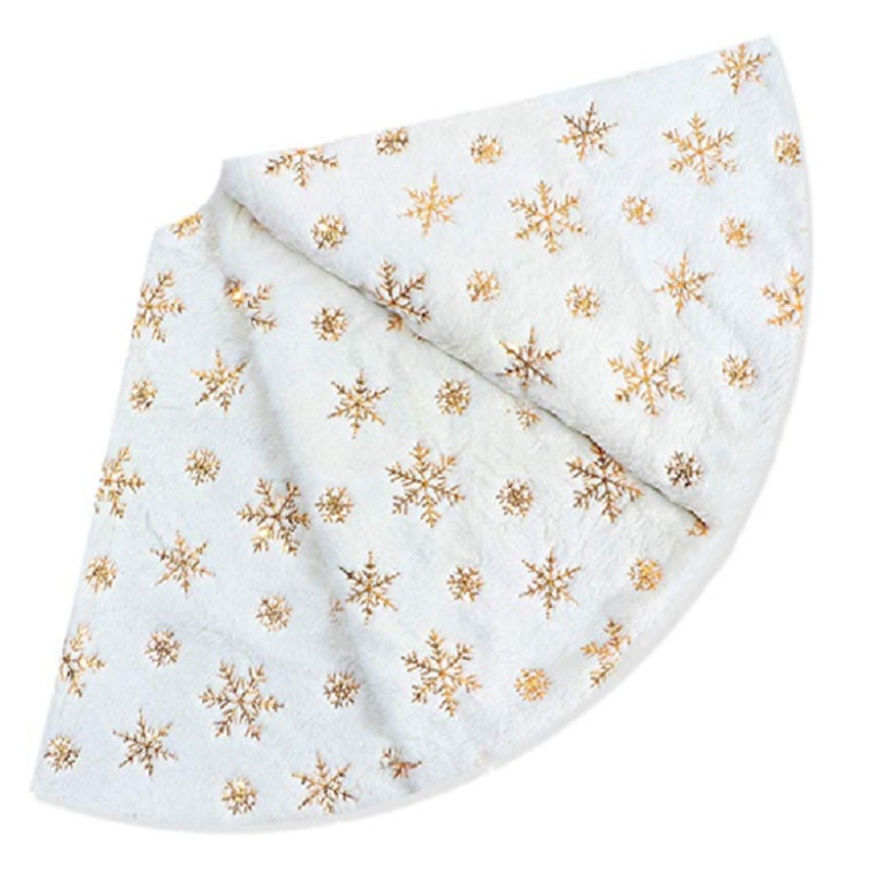 Thảm Polyester Dày Màu Trắng Dùng Trang Trí Cây Thông Giáng Sinh Năm Mới