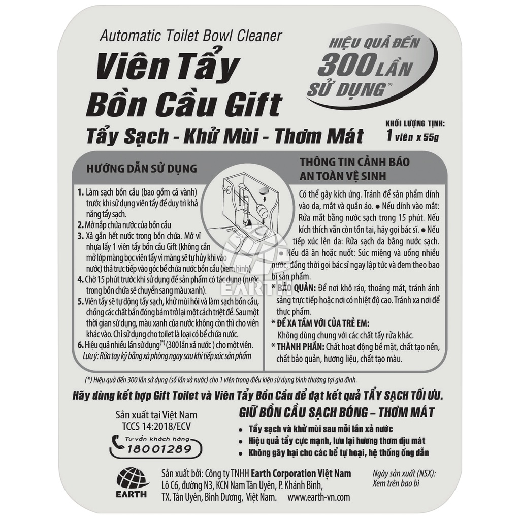 Viên tẩy bồn cầu Gift Siêu sạch