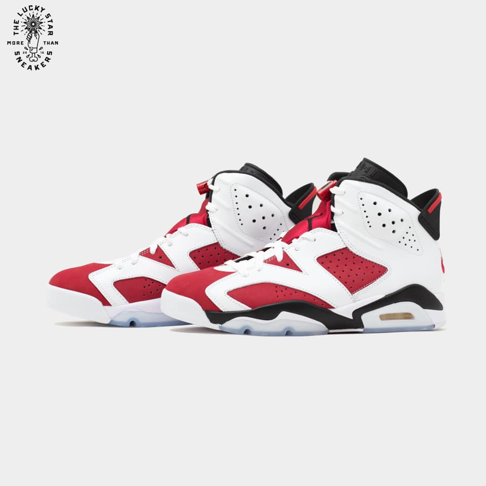 Giày AUTHENTIC Jordan 6 Retro Carmine The Lucky Star