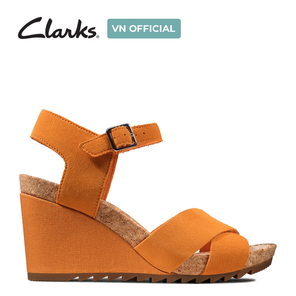 Dép xăng đan Da lộn Nữ Clarks Flex Sun