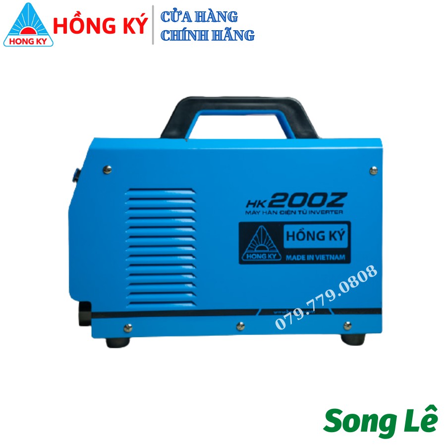 [Mẫu mới nhất 2021] Máy hàn que điện tử Hồng Ký HK 200Z, hàn liên tục que 3.2mm, full phụ kiện hãng