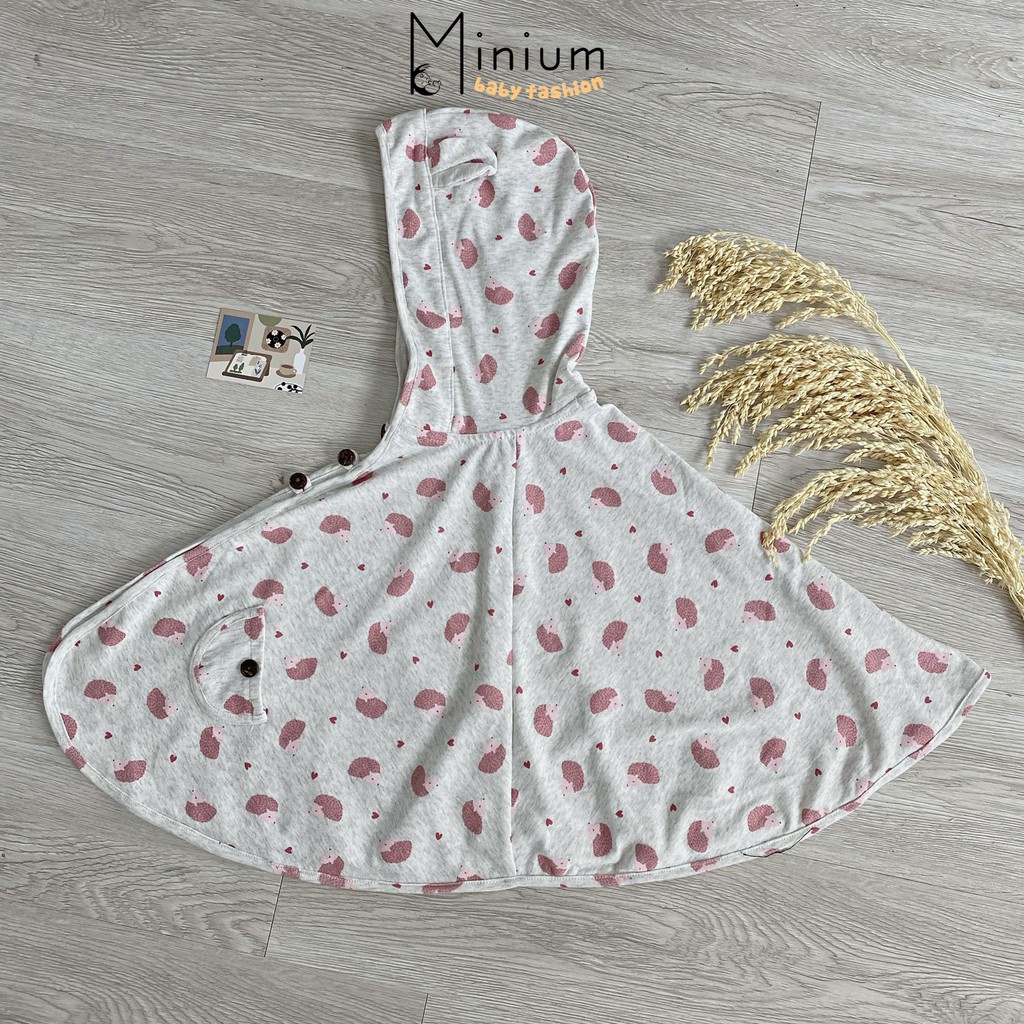 Áo choàng chống nắng cho trẻ em Minium, áo cánh dơi bé trai, gái chất cotton-NhimHong