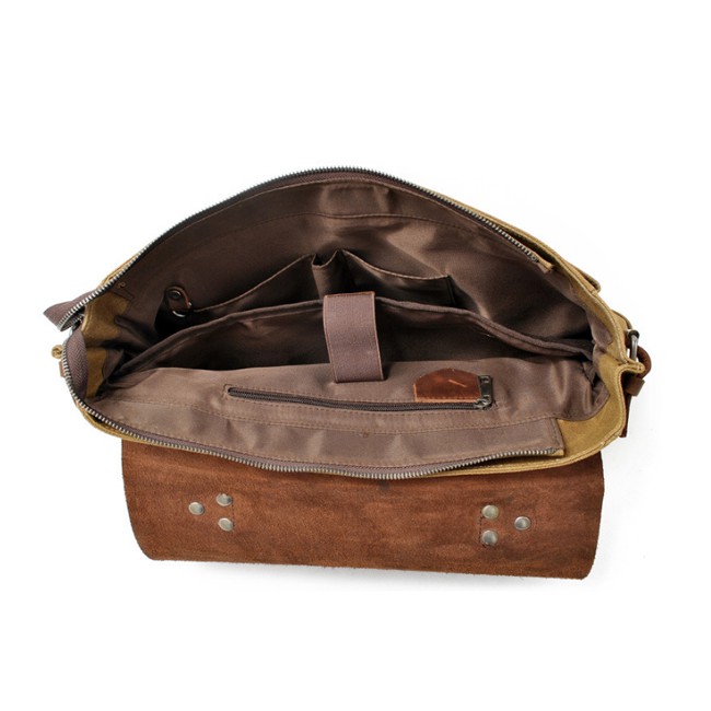 TÚI VINTAGE VẢI SÁP WAX, DA BÒ THẬT 100% DÀNH CHO SẾP LỚN. SIỀU NGẦU, SANG TRỌNG, LỊCH LÃM CHỐNG NƯỚC, CHỐNG BỤI | BigBuy360 - bigbuy360.vn