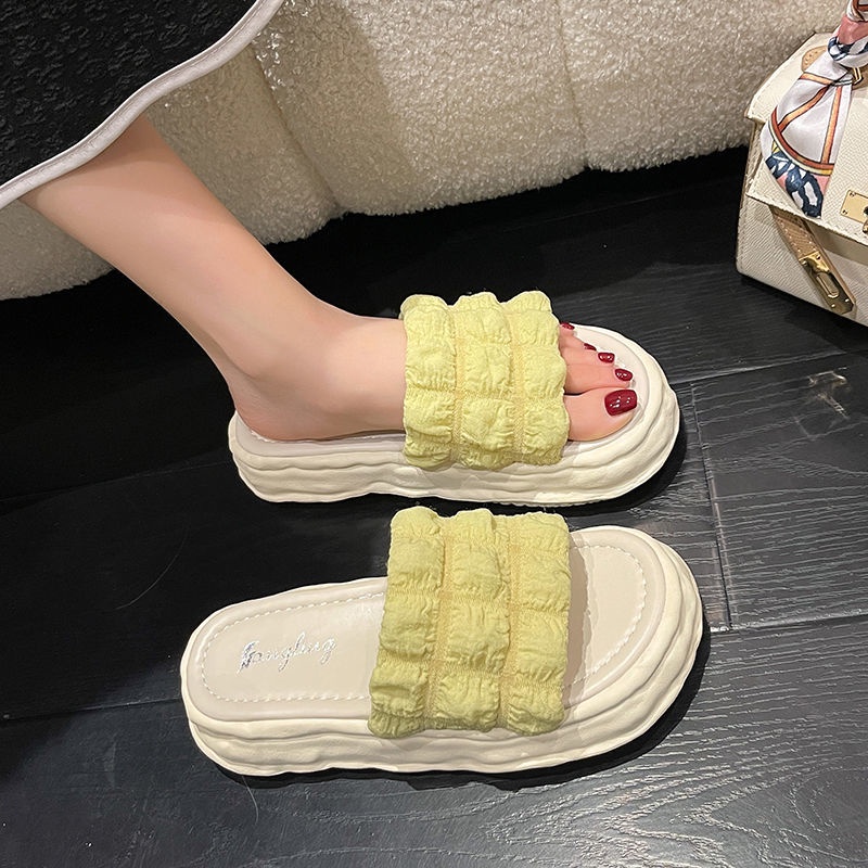 Dép Sandal Đế Dày Phong Cách Hàn Quốc Mới Dễ Phối Đồ