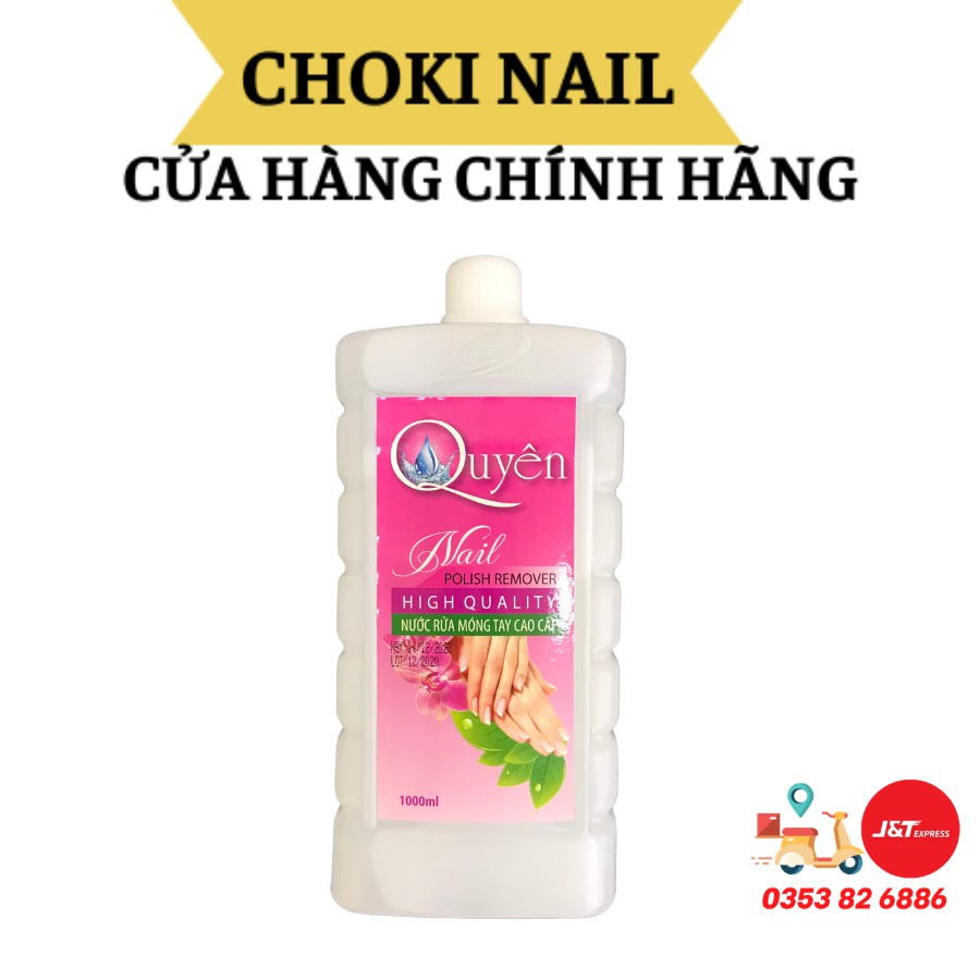 Nước rửa móng Aceton cao cấp tẩy màu sơn nail móng tay móng chân 500 ,1000ml