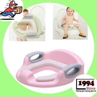 Bệ Thu Nhỏ Bồn Cầu Trẻ Em Cao Cấp Có Lót Đệm Mềm Giúp Thu Gọn Miệng Bệ Để Trẻ Có Thể Ngồi Vừa Vặn