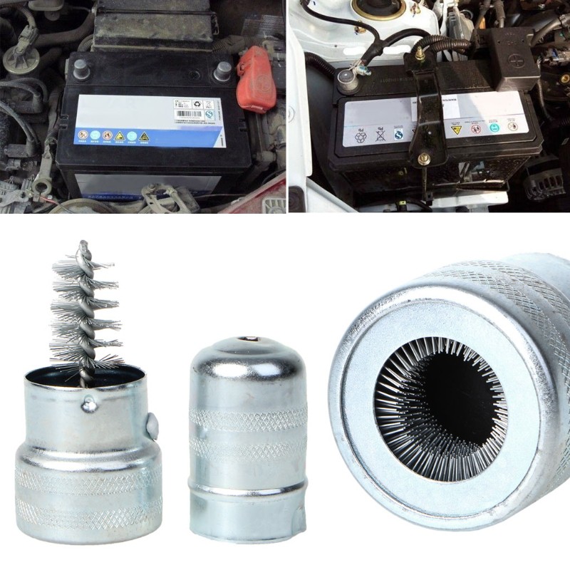 Dụng cụ vệ sinh ắc quy xe hơi chất liệu thép không gỉ