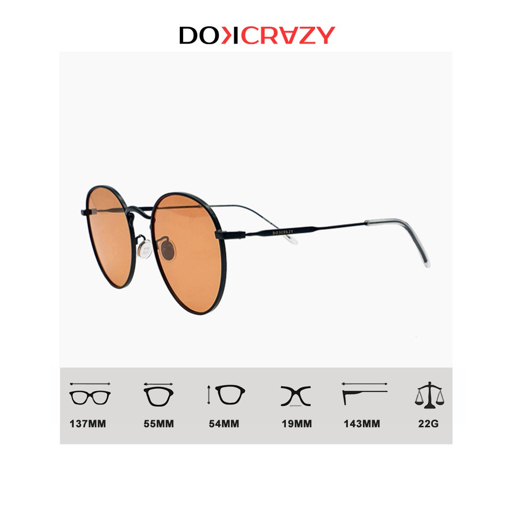 Kính mát dáng tròn nam nữ gọng kim loại OLIVIA local brand DOKCRAZY mắt râm phong cách thời trang đường phố cá tính | BigBuy360 - bigbuy360.vn