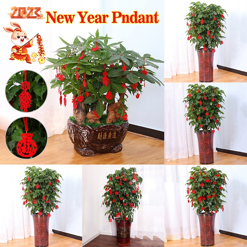 Bộ 8 Phụ Kiện Trang Trí Cây Bonsai Mừng Năm Mới