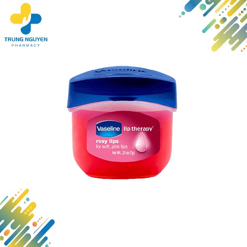 Sáp dưỡng môi hương hoa hồng Vaseline Lip (Hộp 7g)