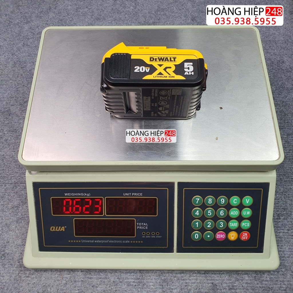 Pin Dewalt 20V 2Ah-4Ah-5Ah bảo hành 12 tháng