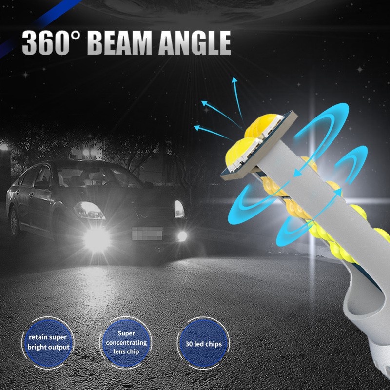 Đèn LED phá sương mù LYMOYO 3030SMD (9005/9006)/ H3/ H4/ H7/ (H8/ H9/ H11)/ H16/ P13W/ H11 hai màu cho xe hơi