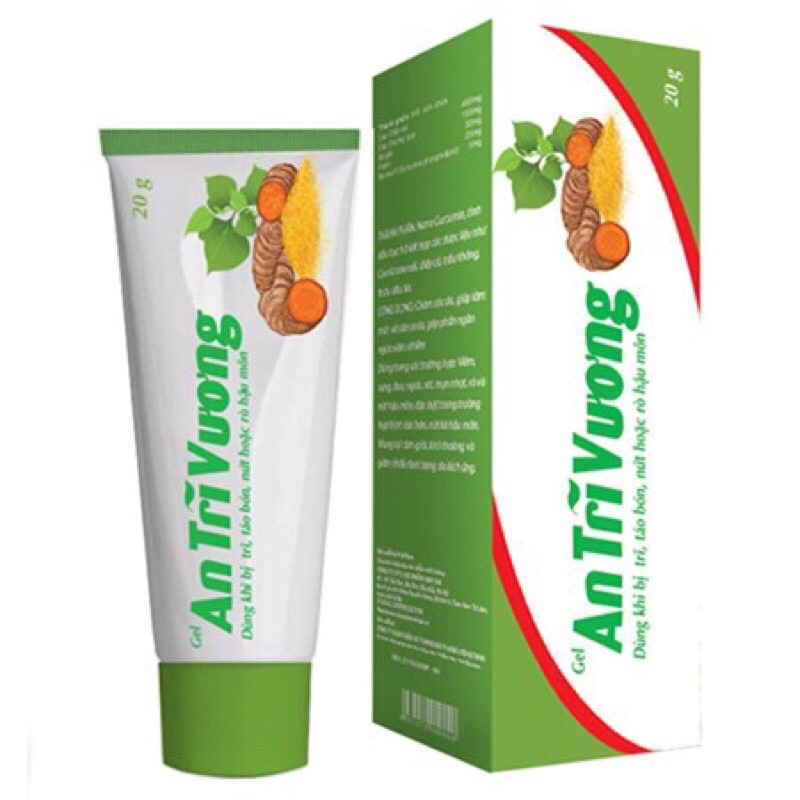 gel bôi và viên uống an trĩ vương dành cho người bị bệnh trĩ và táo bón