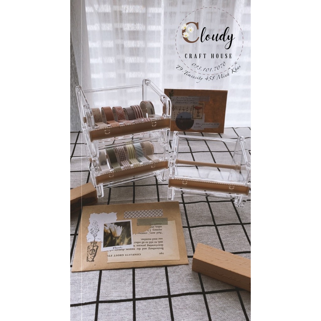 Dụng cụ cắt băng keo washi tape tiện lợi Cloudy Craft House - CCH100