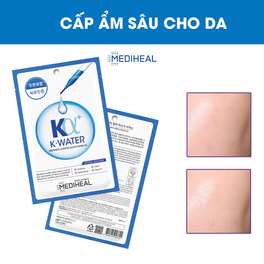 ặt Nạ Cấp Ẩm Sâu Cho Da Mediheal K-waterAlpha Mask EX 23ml [K76]