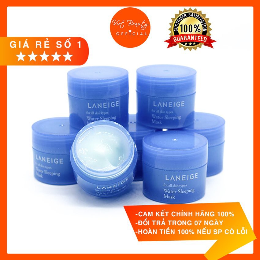 (GIÁ SIÊU TỐT) Mặt Nạ Ngủ cấp nước Laneige Water Sleeping Mask Mini Xanh Hàn Quốc 15ml