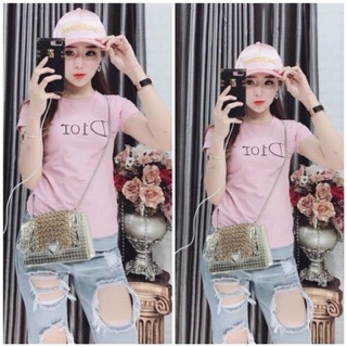 Áo thun thái thêu phom body