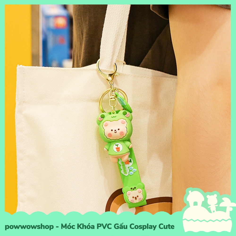 [Sẵn VN - Hỏa Tốc] Dây Móc Khóa PVC Kiểu Dáng Gấu Cosplay Cute Đáng Yêu