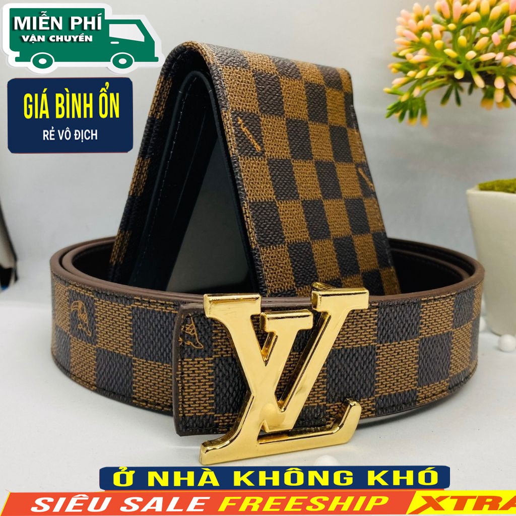 [Mã GIARE02 giảm 10K đơn 0đ] COMBO dây lưng họa tiết + vi da / thắt lưng nam + bóp nam cao cấp HOT TREN 2022